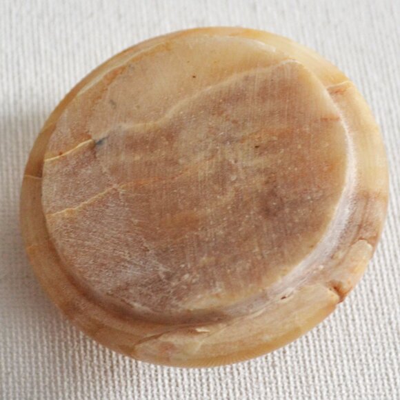 Round Marble Storage And Trinket Jar With Lid Home Decor Vanity Accessory - Picture 6 of 8